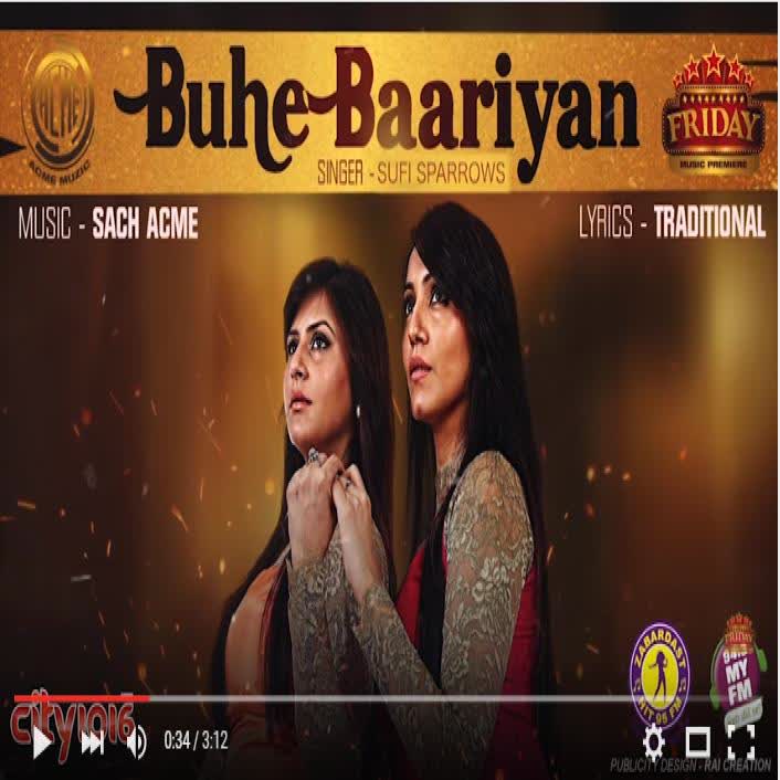 Buhe Bariyan Sufi Sparrows  Mp3 song download