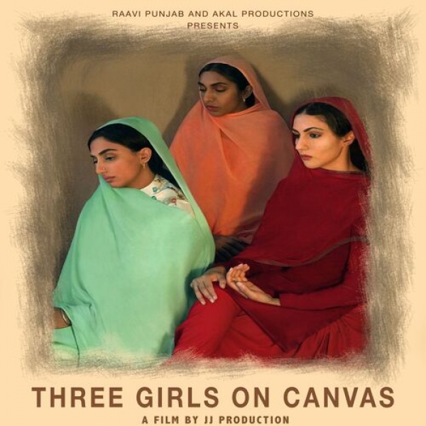 Three Girls on Canvas Harf kaur
